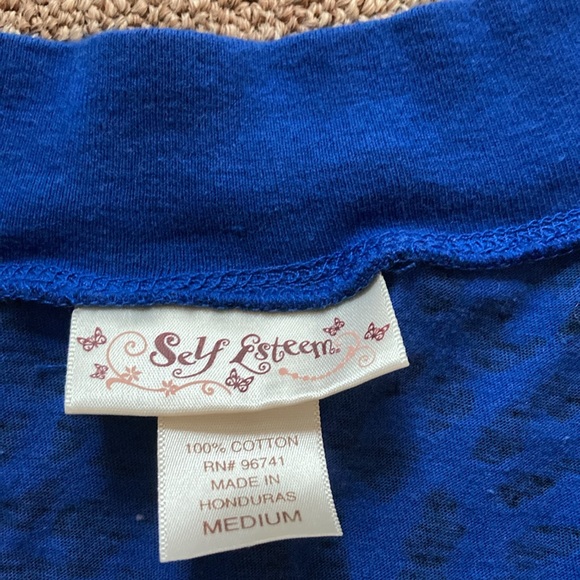 Self Esteem Leopard print long sleeve shirt-juniors medium - Picture 6 of 6